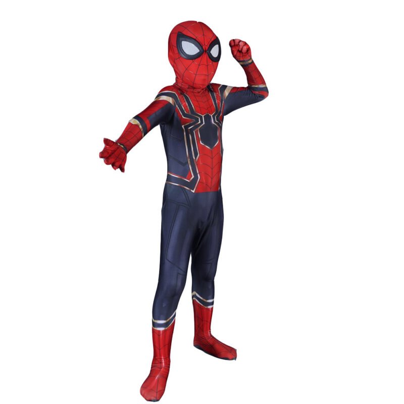 Kids Avengers Infinity War Iron Spider suit scarlet spider-man superhero jumpsuit Halloween costume X’mas Christmas birthday Valentine’s day gift toys - Image 3