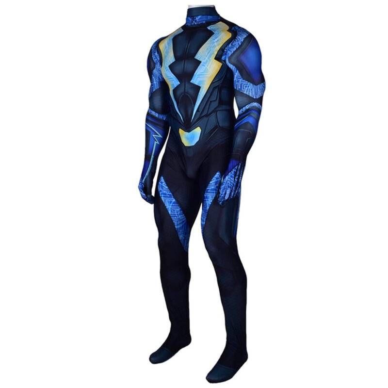 Men's kids Black Lightning superhero Costume Jefferson Pierce S2 Cosplay jumpsuit Halloween costume X'mas birthday Valentine's day gift toys - 图片 3