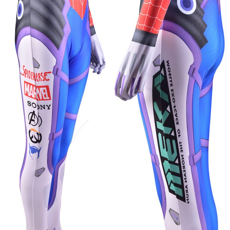 Overwatch OW D.Va DVa Hana Song Zentai Jumpsuit Cosplay Halloween costume Xmas birthday Valentine’s day gift toys comic-con outfit - Image 4