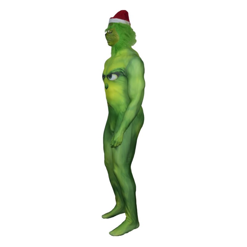How The Grinch Stole Christmas Grinch Costume Full Set Cosplay halloween make-up costume xmas christmas gift toys comic-con outfit - 画像 (5)