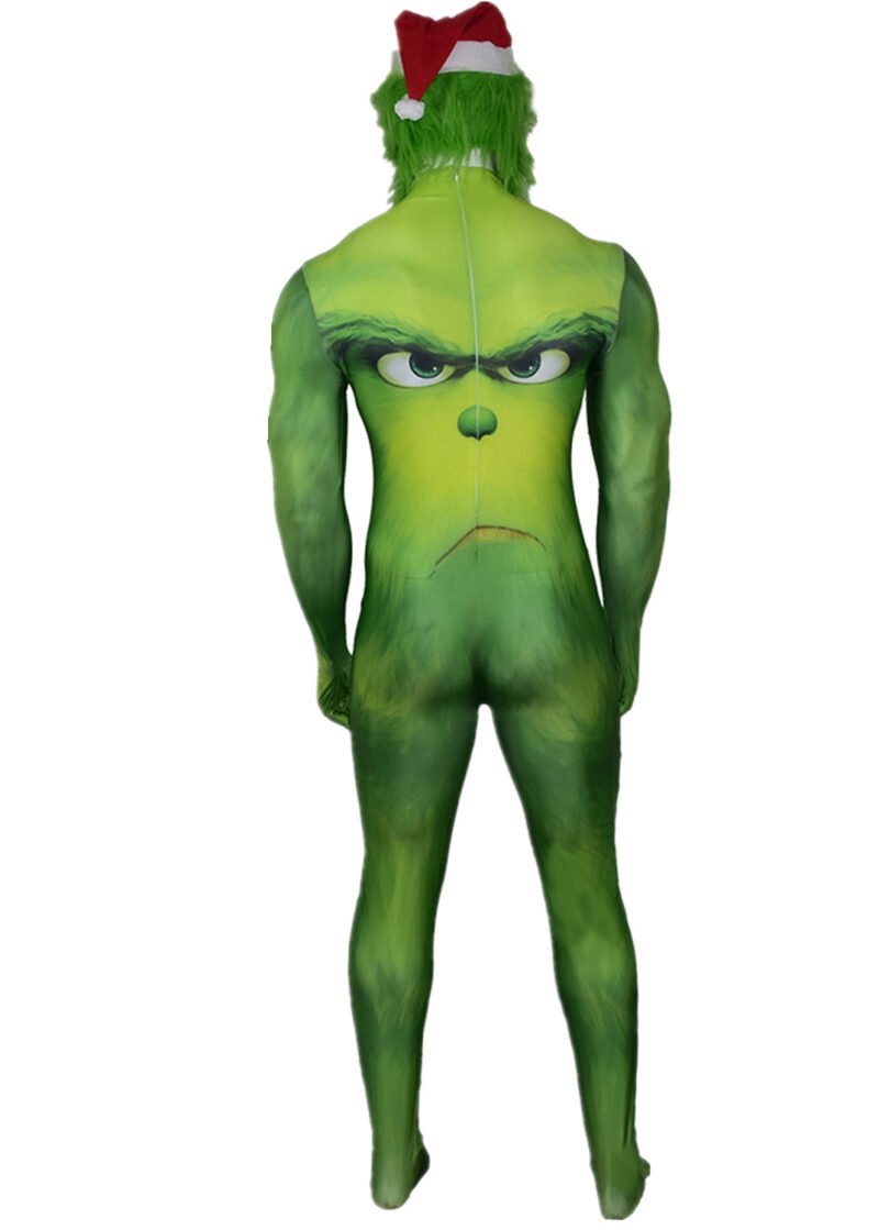 How The Grinch Stole Christmas Grinch Costume Full Set Cosplay halloween make-up costume xmas christmas gift toys comic-con outfit - 画像 (2)