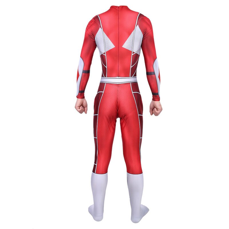 Boys Men's Mighty Morphin Power Rangers Red Ranger Cosplay Costume Halloween make-up costume xmas christmas gift toys outfit – Bild 5