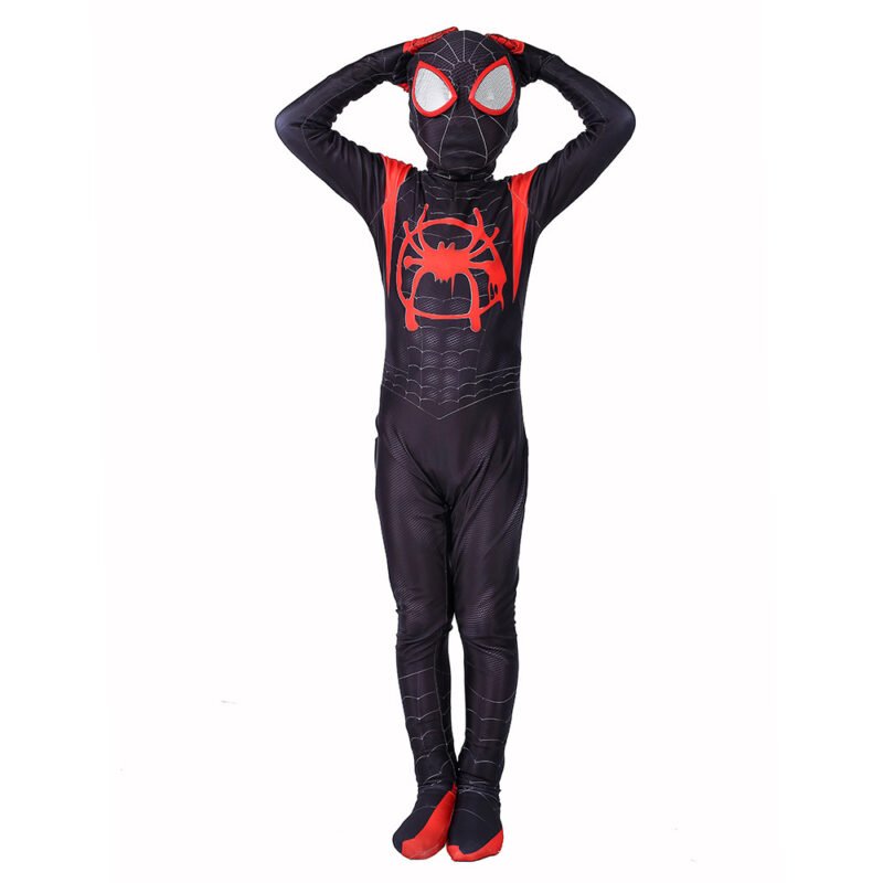 Kids Boys Spider-Man: Into the Spider-Verse superhero cosplay Halloween costume full set X'mas Valentine's birthday gift toys Comic-Con make-up - Image 2
