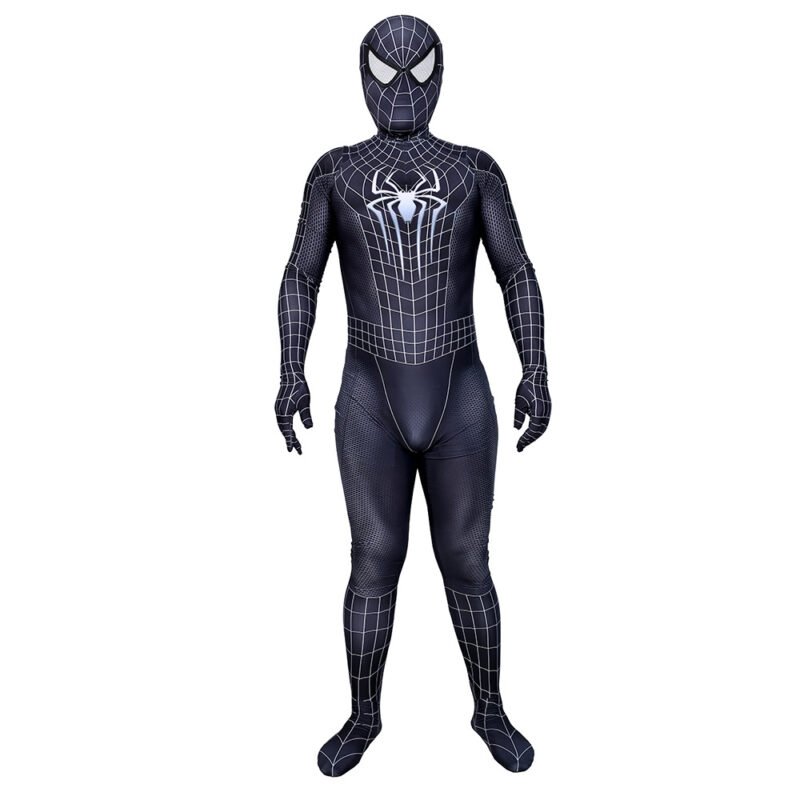 Kids Venom Spider-Man jumpsuit outfit superhero costume Halloween costume X'mas Christmas gift toys comic-con make-up outfit fancy dress - Image 6