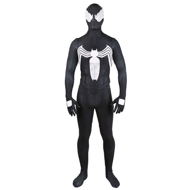 Venom Spider-Man Symbiote Jumpsuit Spiderman Cosplay Costume Halloween make-up costume xmas gift toys outfit - immagine 2