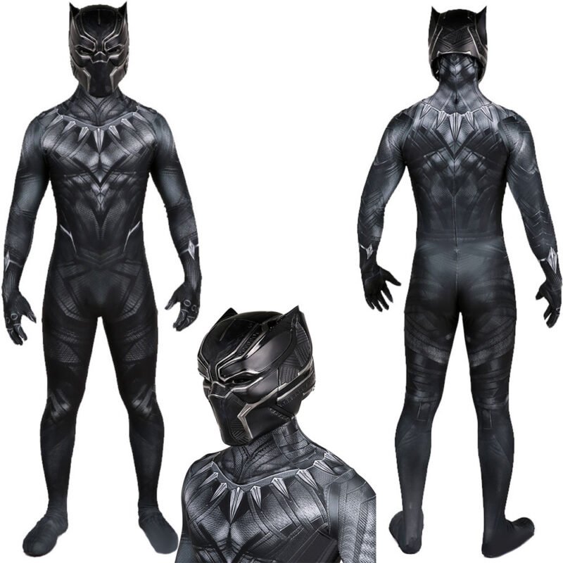 Black Panther Costume Cosplay Costume Halloween X’mas Valentine’s day birthday gift comic-con game outfit - Image 2