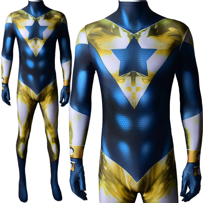 Justice League Booster Gold Michael Jon Carter Cosplay Costume Halloween make-up costume christmas gift toys outfit - immagine 4