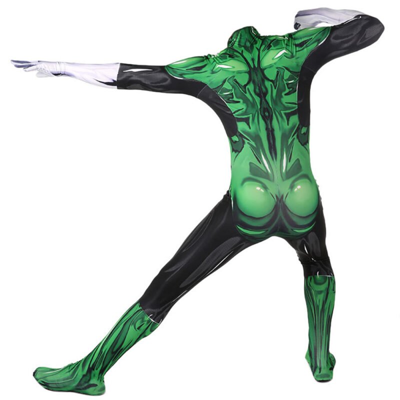 Green Lantern Body Suit Cosplay Costume Halloween X'mas Valentine's day birthday gift comic-con game outfit - Afbeelding 4