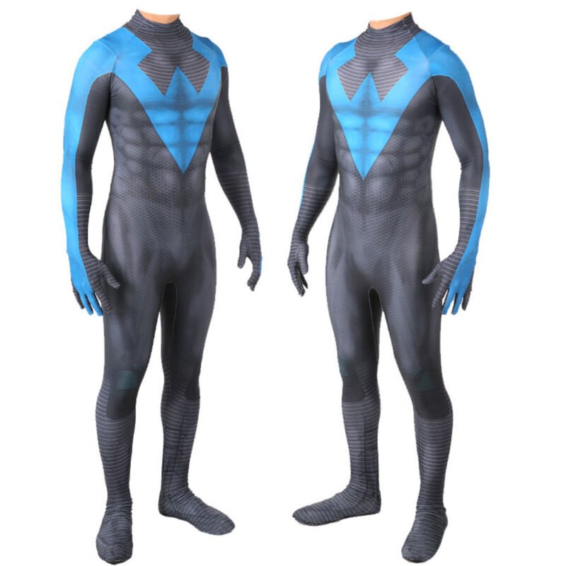 Titans Nightwing Cosplay Costume Halloween X’mas Valentine’s day birthday gift comic-con game outfit - 图片 2