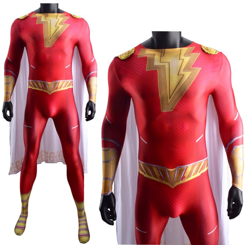 Shazam Fury of the Gods Shazam Cosplay Costume Halloween X’mas Valentine’s day birthday gift comic-con game outfit - Image 3