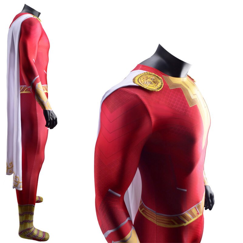 Shazam Fury of the Gods Shazam Cosplay Costume Halloween X’mas Valentine’s day birthday gift comic-con game outfit - Image 4
