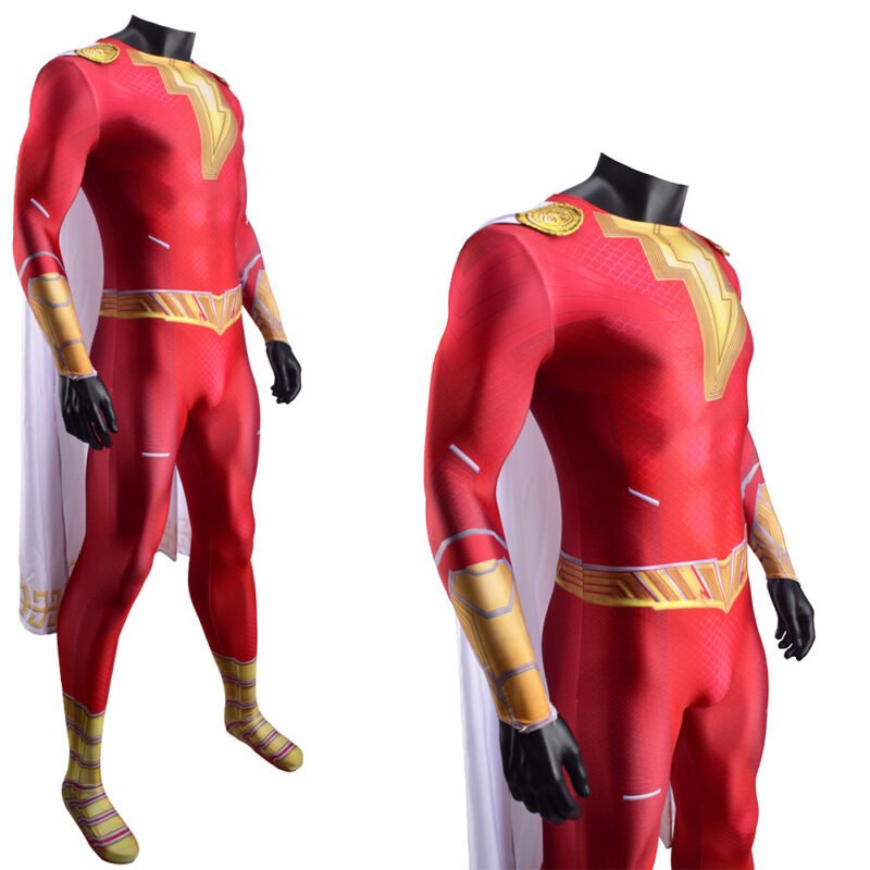 Shazam Fury of the Gods Shazam Cosplay Costume Halloween X’mas Valentine’s day birthday gift comic-con game outfit - Image 5
