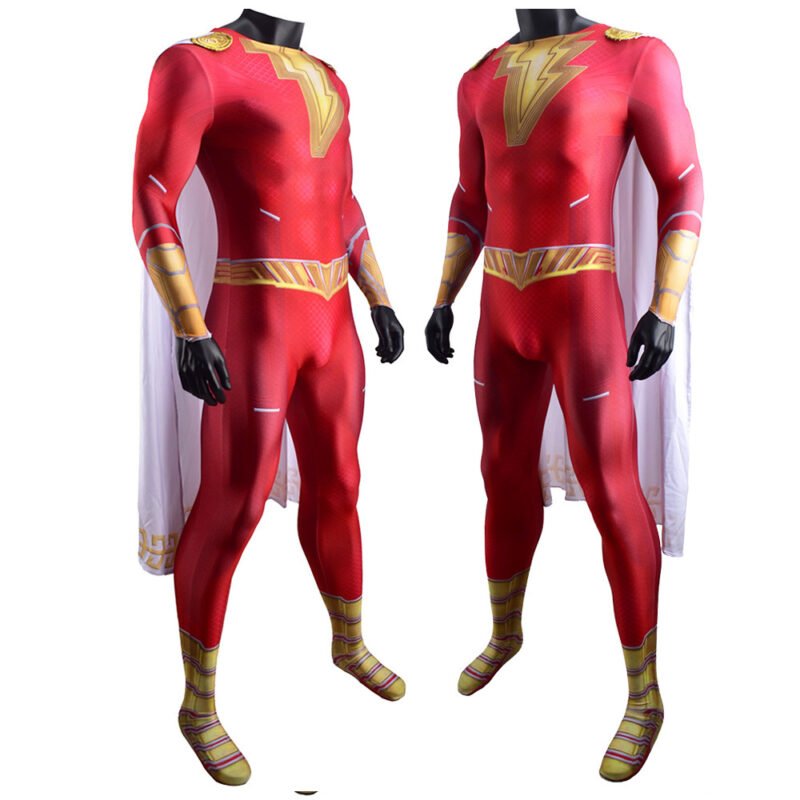Shazam Fury of the Gods Shazam Cosplay Costume Halloween X’mas Valentine’s day birthday gift comic-con game outfit - Image 6