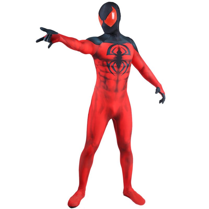 Scarlet Spider-Man Jumpsuit Spiderman Bodysuit Cosplay Costume Halloween X’mas Valentine’s day birthday gift comic-con game outfit - Image 2