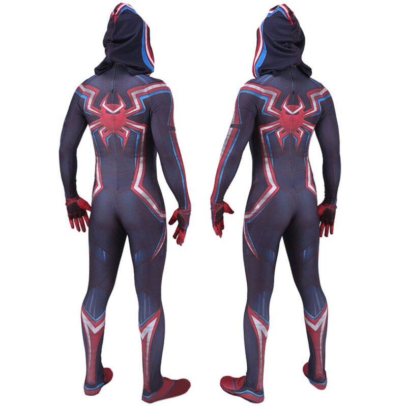 PS5 2099 Miles Morales Spider-Man Jumpsuit Spiderman Cosplay Costume Halloween X’mas Valentine’s day birthday gift comic-con game outfit - Image 3