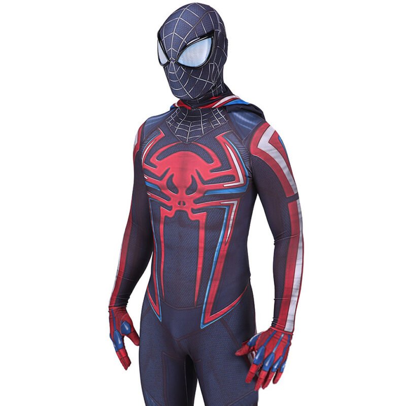 PS5 2099 Miles Morales Spider-Man Jumpsuit Spiderman Cosplay Costume Halloween X’mas Valentine’s day birthday gift comic-con game outfit - Image 4