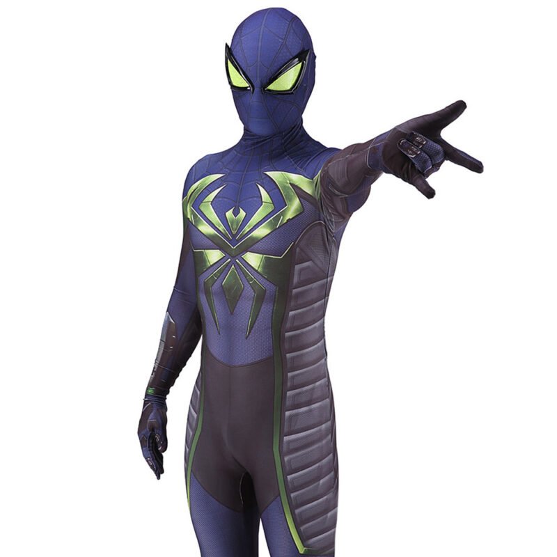 PS5 Spider-Man Miles Morales Costume Purple Reign Cosplay Costume Halloween X’mas Valentine’s day birthday gift comic-con game outfit - Image 3
