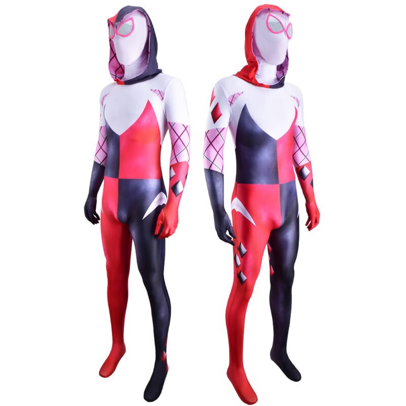 Harley Quinn Spider Gwen Crossover Cosplay Costume Halloween X’mas Valentine’s day birthday gift comic-con game outfit - Image 4