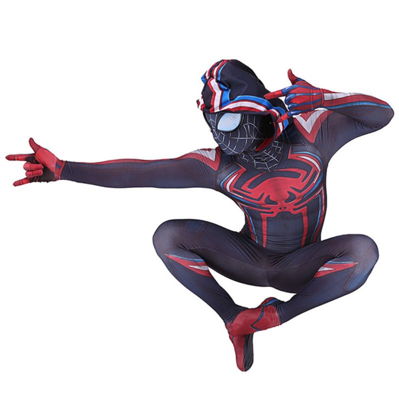 PS5 2099 Miles Morales Spider-Man Jumpsuit Spiderman Cosplay Costume Halloween X’mas Valentine’s day birthday gift comic-con game outfit - Image 5