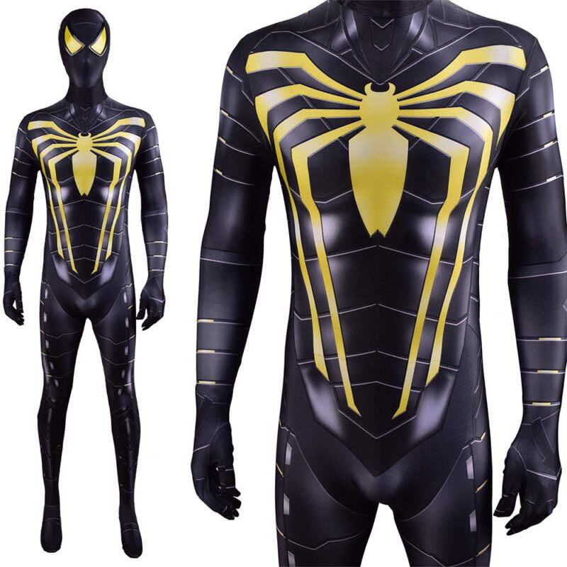 PS4 Spider-Man Anti Ock Jumpsuit Spiderman Cosplay Costume Halloween X'mas Valentine's day birthday gift comic-con game outfit - Image 4