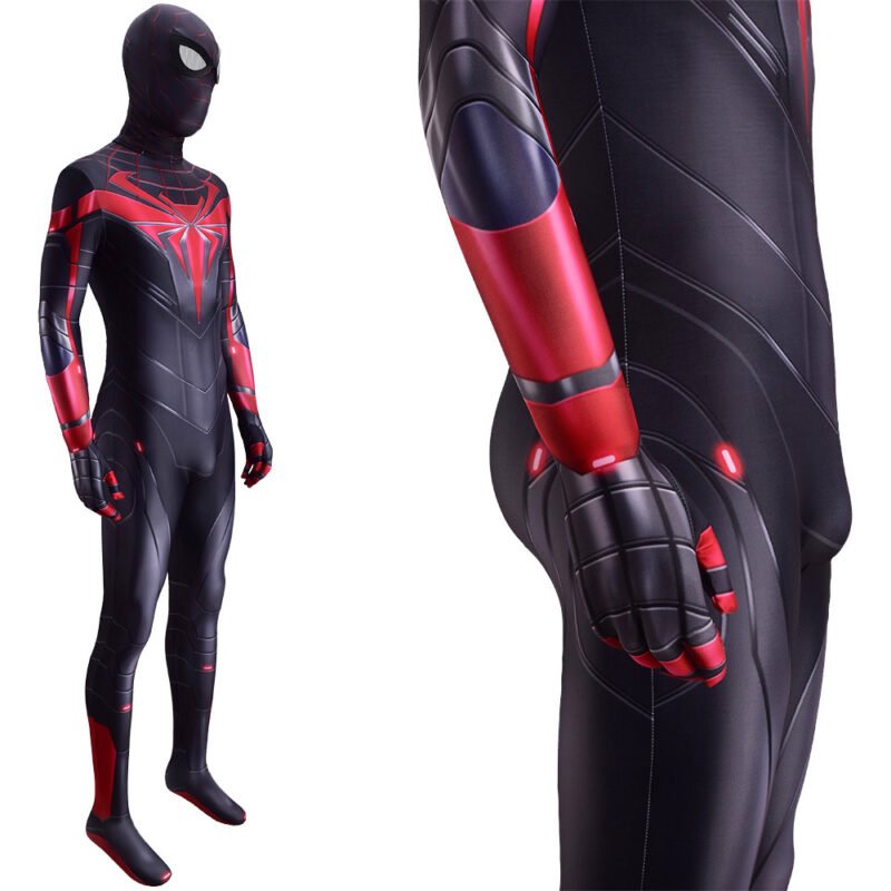 PS5 Spider-Man Miles Morales Advanced Tech Suit Cosplay Costume Halloween X’mas Valentine’s day birthday gift comic-con game outfit - Image 5
