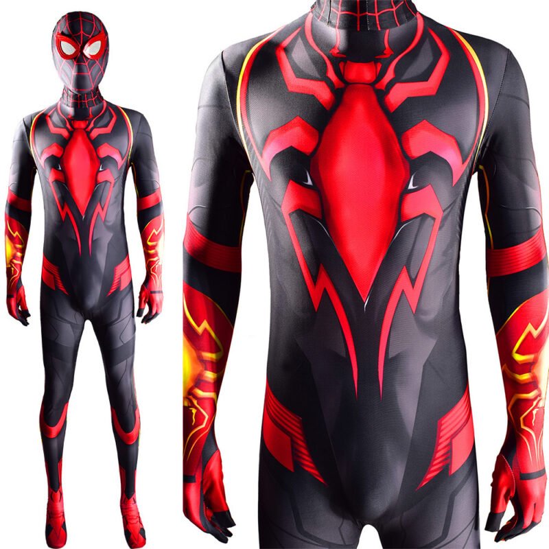 Spider-Man Miles Morales Overall maskierter Reiter Kamen Cosplay Costume Halloween X'mas Valentine's day birthday gift comic-con game outfit - Image 5