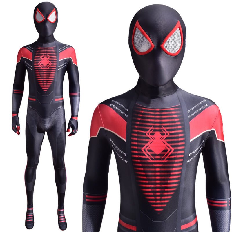 PS5 Miles Morales Spider-Man Jumpsuit Spiderman Cosplay Costume Halloween X'mas Valentine's day birthday gift comic-con game outfit - Image 6