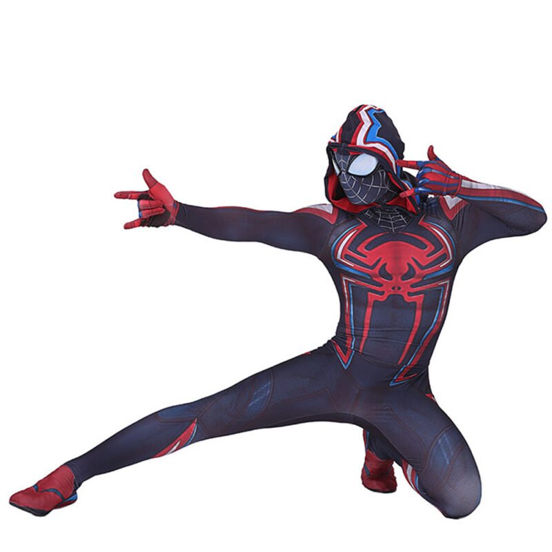 PS5 2099 Miles Morales Spider-Man Jumpsuit Spiderman Cosplay Costume Halloween X’mas Valentine’s day birthday gift comic-con game outfit - Image 6