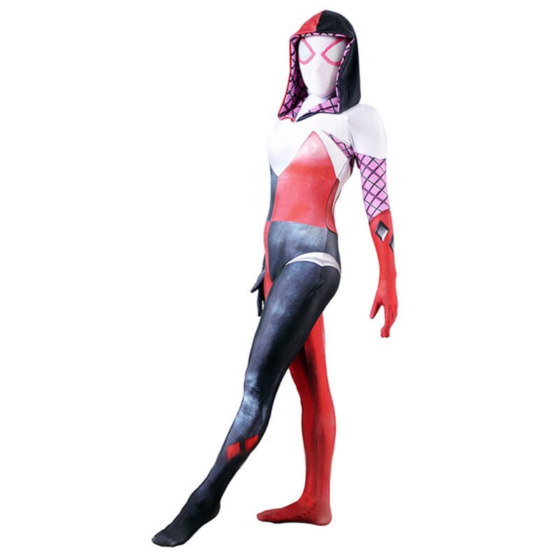 Harley Quinn Spider Gwen Crossover Cosplay Costume Halloween X’mas Valentine’s day birthday gift comic-con game outfit - Image 6