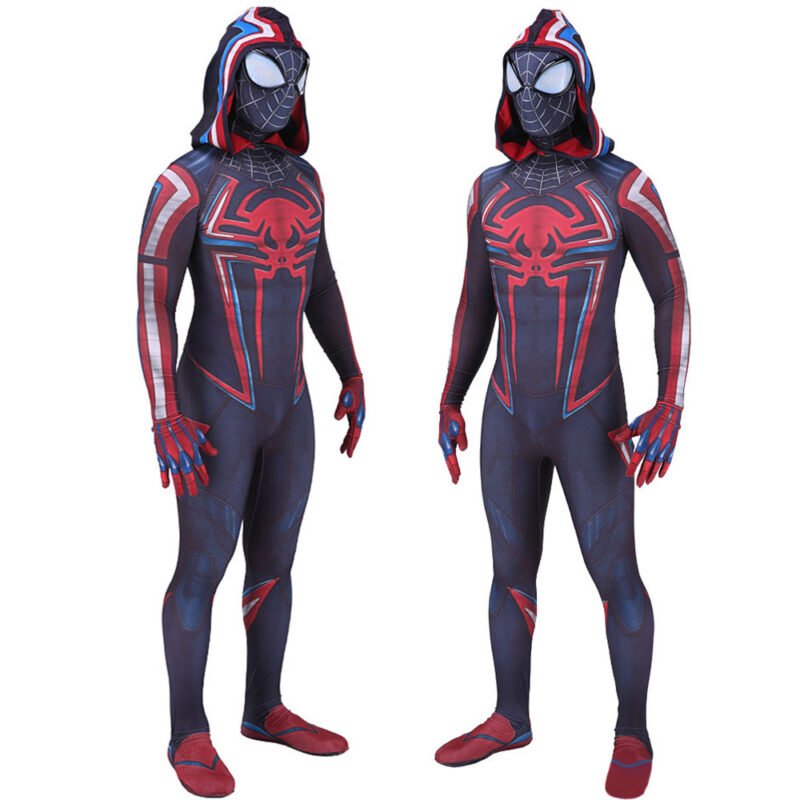PS5 2099 Miles Morales Spider-Man Jumpsuit Spiderman Cosplay Costume Halloween X’mas Valentine’s day birthday gift comic-con game outfit - Image 8