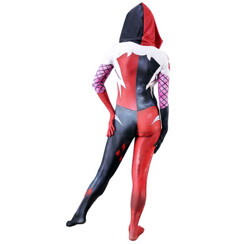 Harley Quinn Spider Gwen Crossover Cosplay Costume Halloween X’mas Valentine’s day birthday gift comic-con game outfit - Image 7