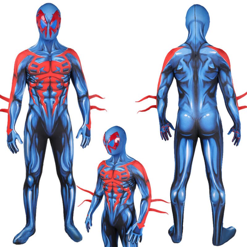 Spider-Man 2099 Miguel O'Hara Cosplay Costume Into the Spider-Verse Halloween X’mas Valentine’s day birthday gift comic-con game outfit - Image 3