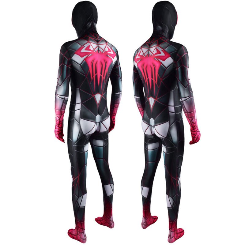 Spiderman Miles Morales Costume 2021 PS5 Programmable Matter Cosplay Costume Halloween X'mas Valentine's day birthday gift comic-con game outfit - Image 2