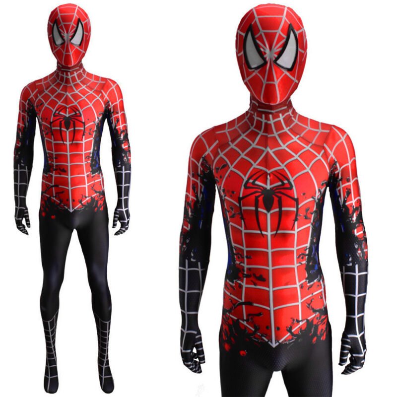 Spider-Man Tobey Maguire Cosplay Costume Halloween X’mas Valentine’s day birthday gift comic-con game outfit - Image 2