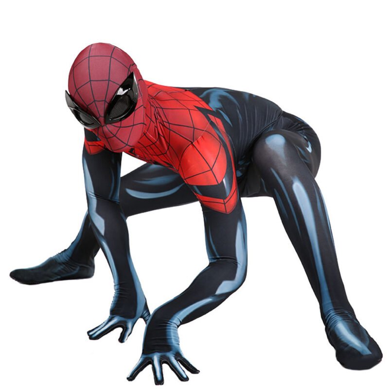 New Superior Spiderman Jumpsuit Spider-man Cosplay Costume Halloween X’mas Valentine’s day birthday gift comic-con game outfit - Image 9