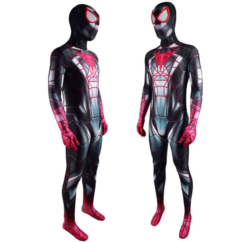 Spiderman Miles Morales Costume 2021 PS5 Programmable Matter Cosplay Costume Halloween X'mas Valentine's day birthday gift comic-con game outfit - Image 3