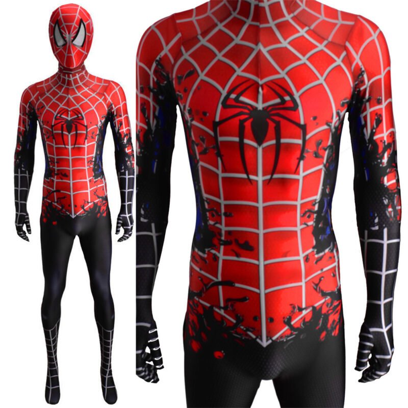 Spider-Man Tobey Maguire Cosplay Costume Halloween X’mas Valentine’s day birthday gift comic-con game outfit - Image 3