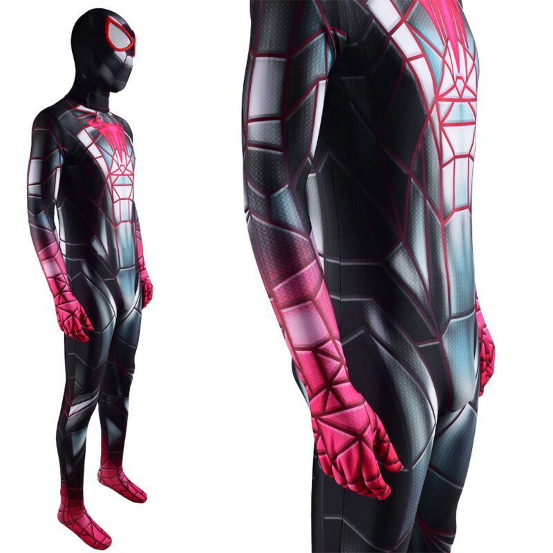 Spiderman Miles Morales Costume 2021 PS5 Programmable Matter Cosplay Costume Halloween X'mas Valentine's day birthday gift comic-con game outfit - Image 5