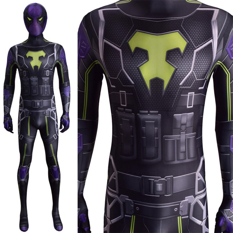 Spider-Man Miles Morales Costume Cosplay Costume The Prowler Aaron Davis Halloween X’mas Valentine’s day birthday gift comic-con game outfit - Image 6
