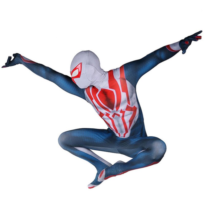 Spiderman 2099 White Suit Cosplay Costume Halloween X’mas Valentine’s day birthday gift comic-con game outfit - Image 4