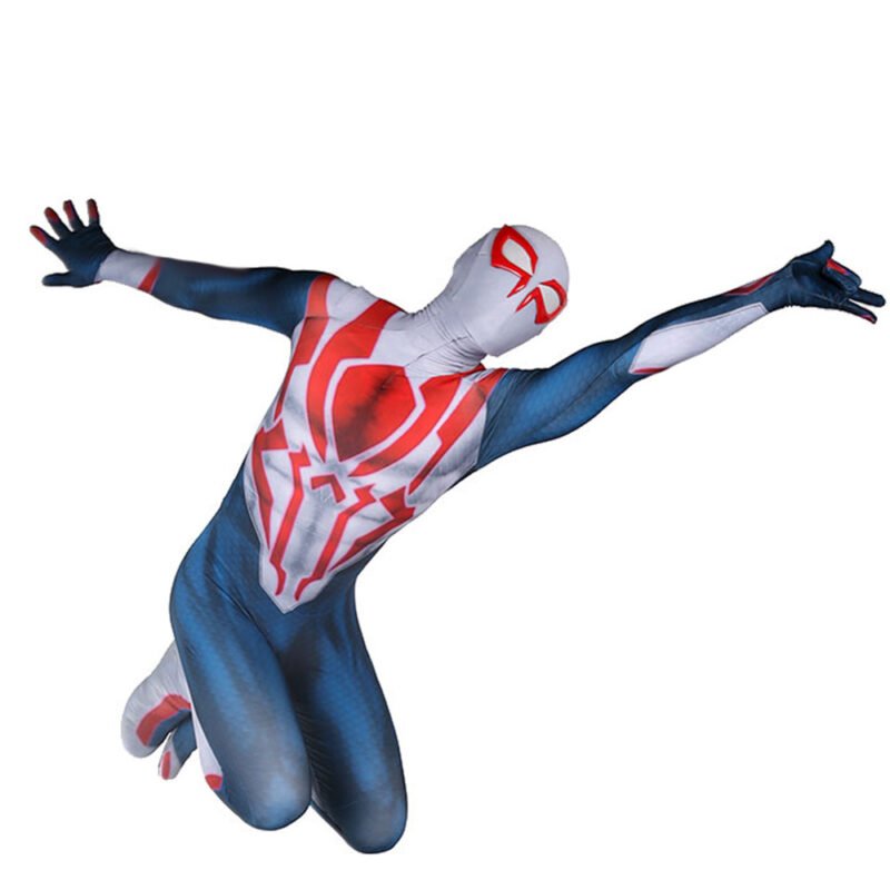 Spiderman 2099 White Suit Cosplay Costume Halloween X’mas Valentine’s day birthday gift comic-con game outfit - Image 6