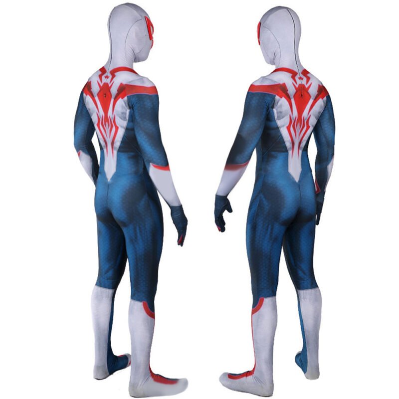 Spiderman 2099 White Suit Cosplay Costume Halloween X’mas Valentine’s day birthday gift comic-con game outfit - Image 7