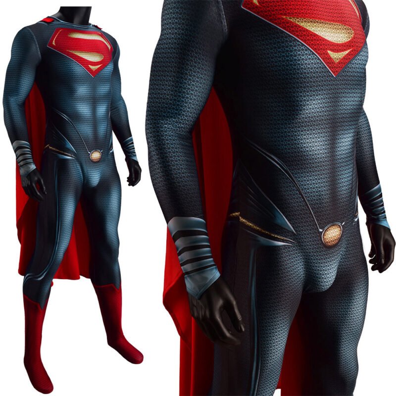 Superman: Man of Steel Superman Clark Kent Cosplay Costume Halloween X’mas Valentine’s day birthday gift comic-con game outfit - Image 5