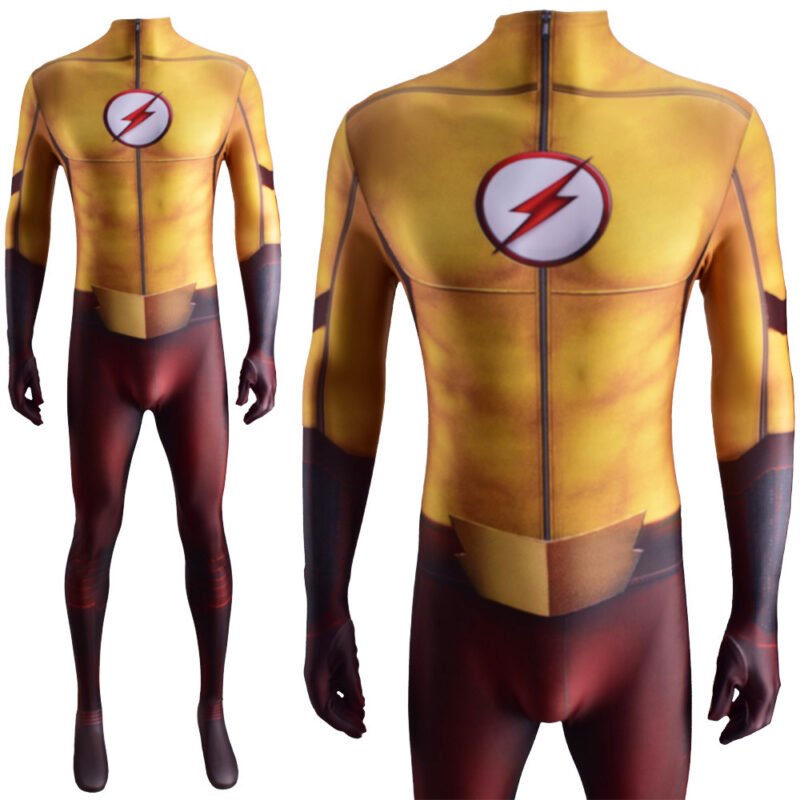 The Flash Season 3 Kid Flash Wally West Cosplay Costume Halloween X’mas Valentine’s day birthday gift comic-con game outfit - 图片 2