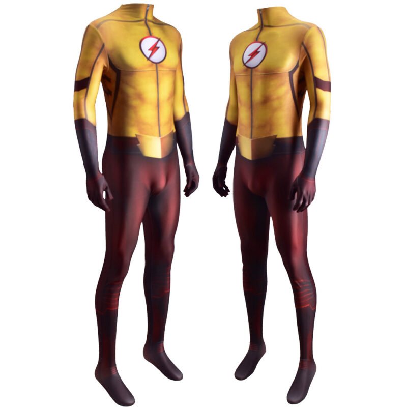 The Flash Season 3 Kid Flash Wally West Cosplay Costume Halloween X’mas Valentine’s day birthday gift comic-con game outfit - 图片 5