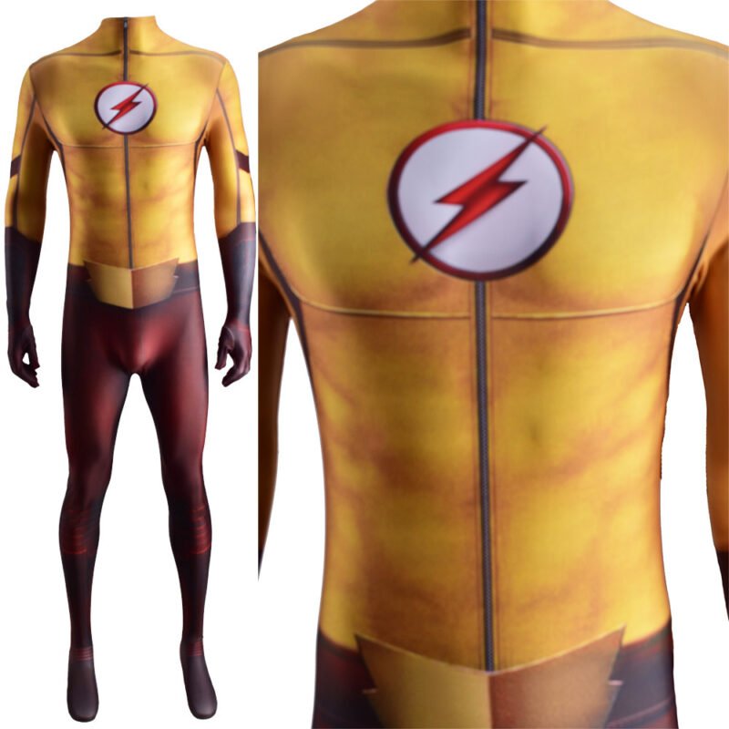 The Flash Season 3 Kid Flash Wally West Cosplay Costume Halloween X’mas Valentine’s day birthday gift comic-con game outfit - 图片 6
