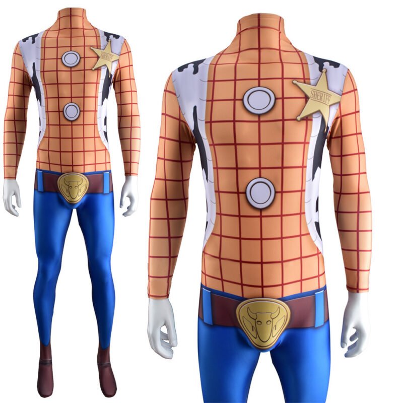 Toy Story I am Woody Cosplay Costume Halloween X’mas Valentine’s day birthday gift comic-con game outfit - Image 4