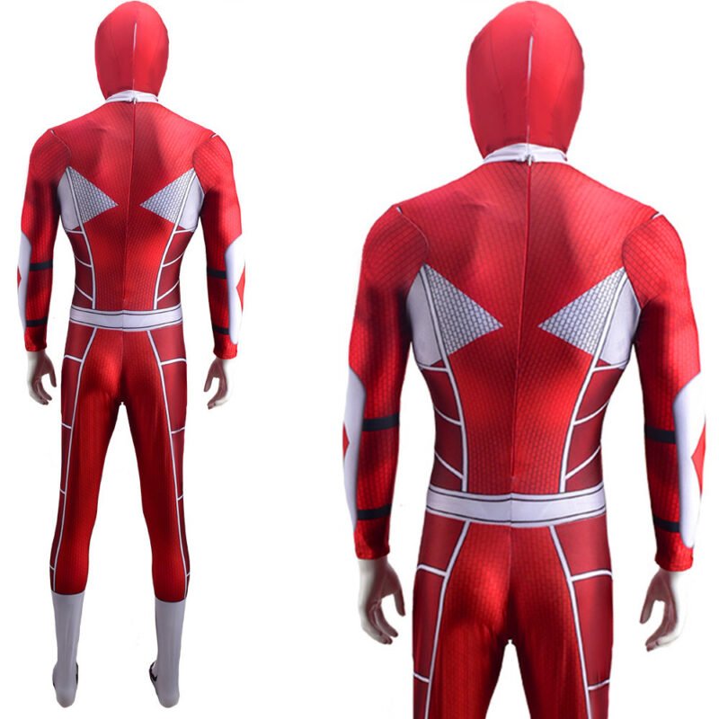 Power Rangers Red Ranger Billy Cranston Cosplay Costume Halloween X’mas Valentine’s day birthday gift comic-con game outfit - Image 3