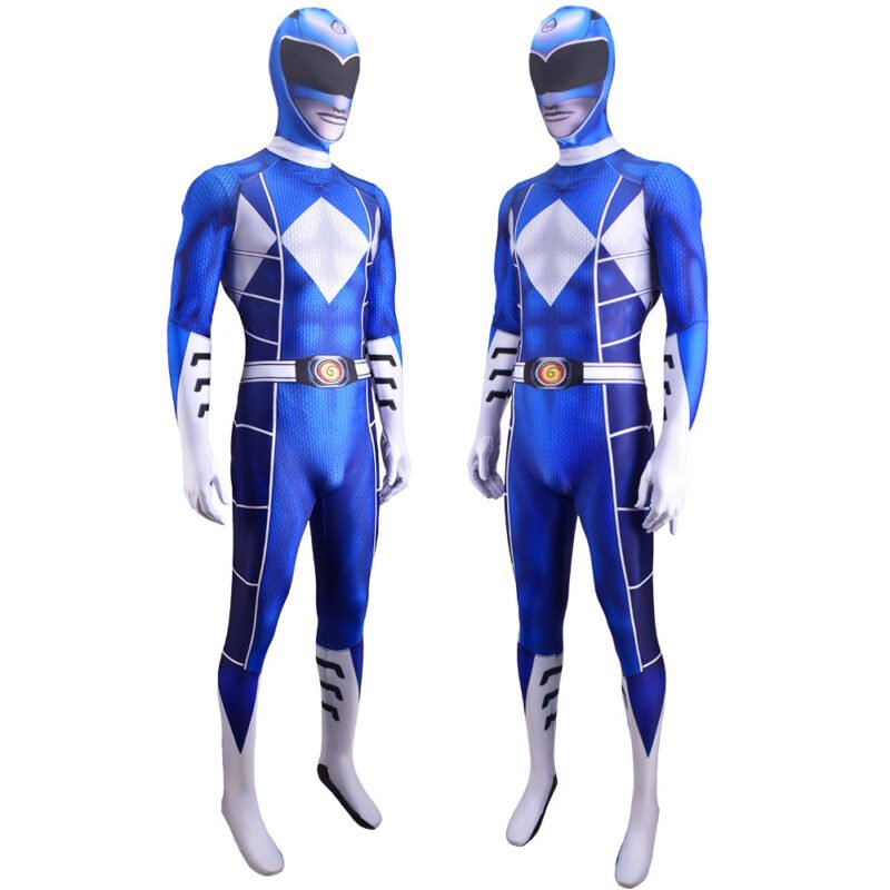 Power Rangers Blue Ranger Billy Cranston Cosplay Costume Halloween X’mas Valentine’s day birthday gift comic-con game outfit - Image 3