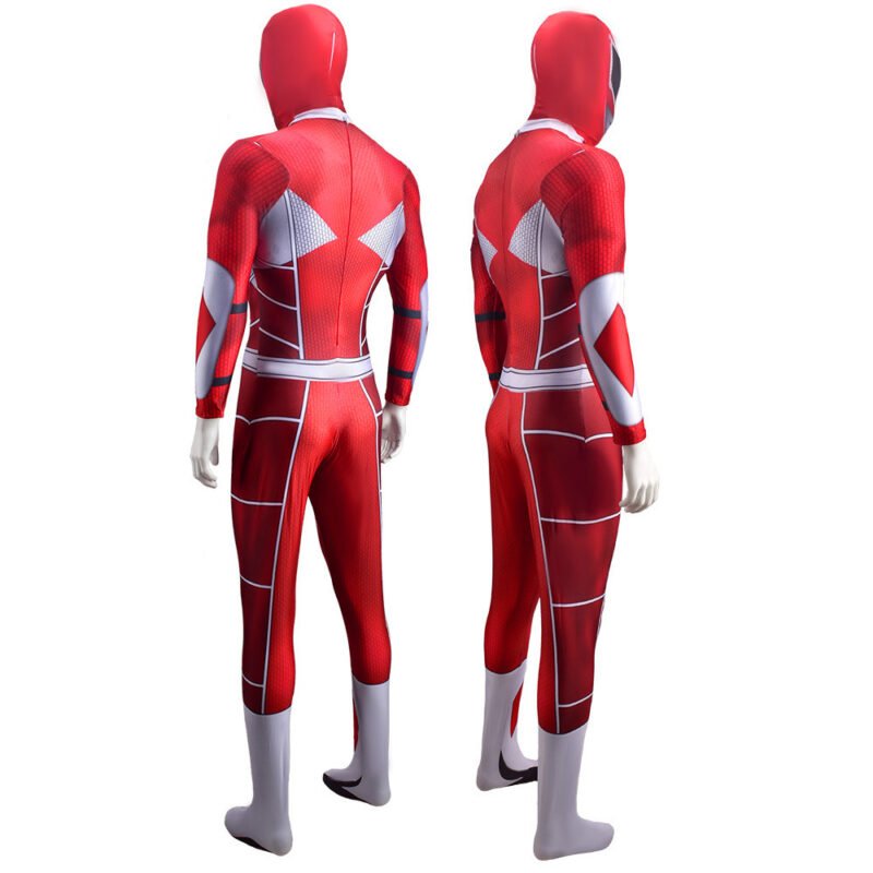 Power Rangers Red Ranger Billy Cranston Cosplay Costume Halloween X’mas Valentine’s day birthday gift comic-con game outfit - Image 5